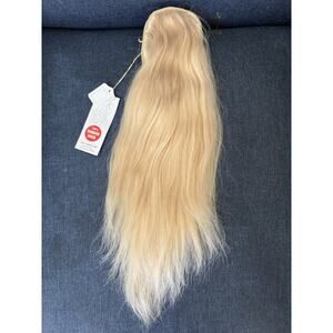 VTG Maxi Cascade 100% Human Hair Topper Piece Blonde 17” Clip-In Korea NWT